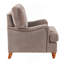 Fauteuil en tissu cacao
