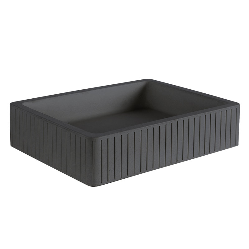 Newterra 19.62'' L Bathroom Sink, Charcoal