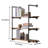 Industrial Retro Pipe Shelf 24In 3 Tier Wall Mounted,Rustic Floating Shelves,Farmhouse Kitchen Bar Shelving,Home Decor Book Shelves,DIY Bookshelf Hanging Wall Shelves