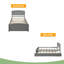 Lit plateforme simple avec lit gigogne-975431535