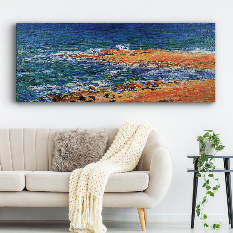 La mer «Big Blue» à Antibes, 1888, H 20 po x l 50 po x P 1,5 po