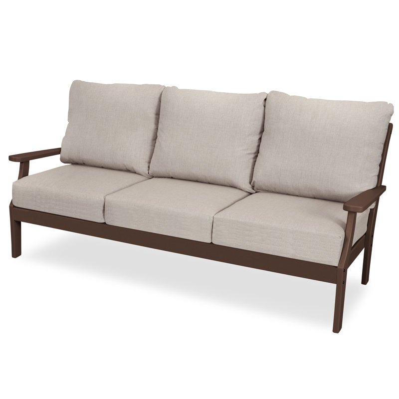 Yacht Club Deep Seating Sofa, Vintage Lantern, Cast Ash