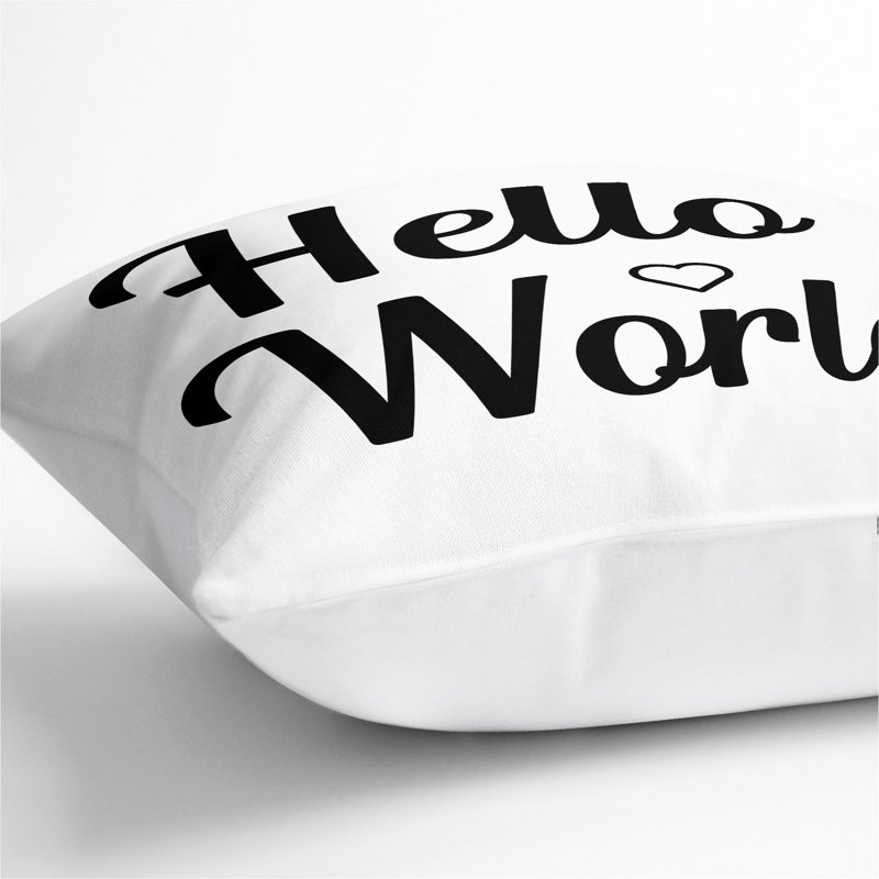 Square Cushion, 55cm H x 55cm W x 20cm D, White