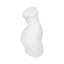 Sculpture de torse féminin abstrait en résine blanche-1752700959