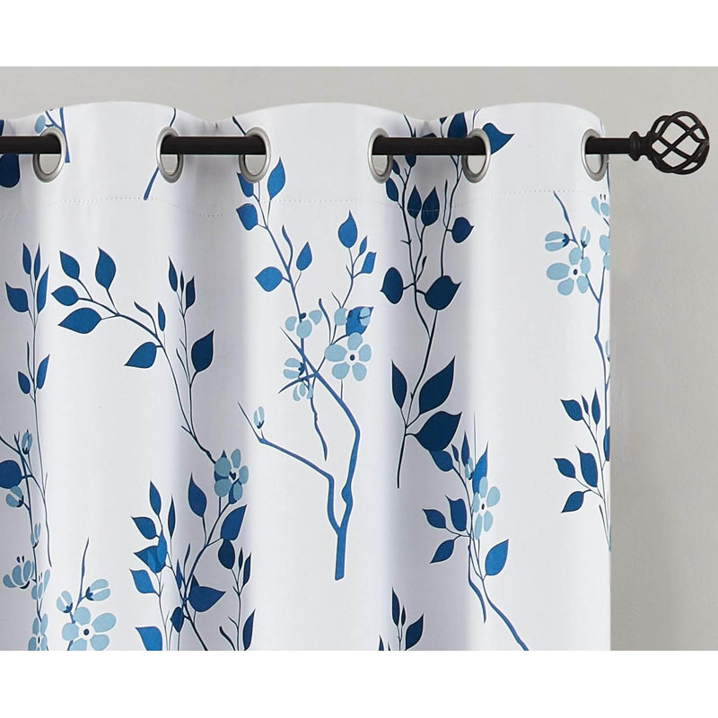 Blackout Curtain Pair, Blue/Navy