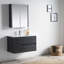 Meuble-lavabo simple 36 po avec lavabo en céramique et armoire à pharmacie-26910556