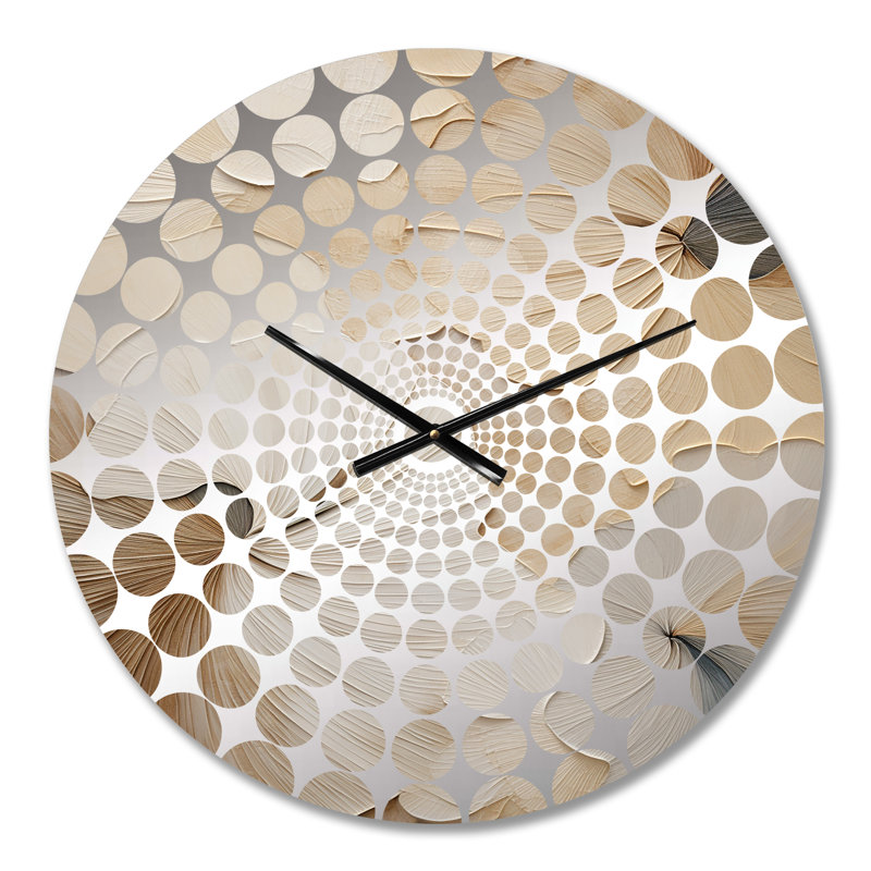Uzziel - Horloge murale fleurs, Médium