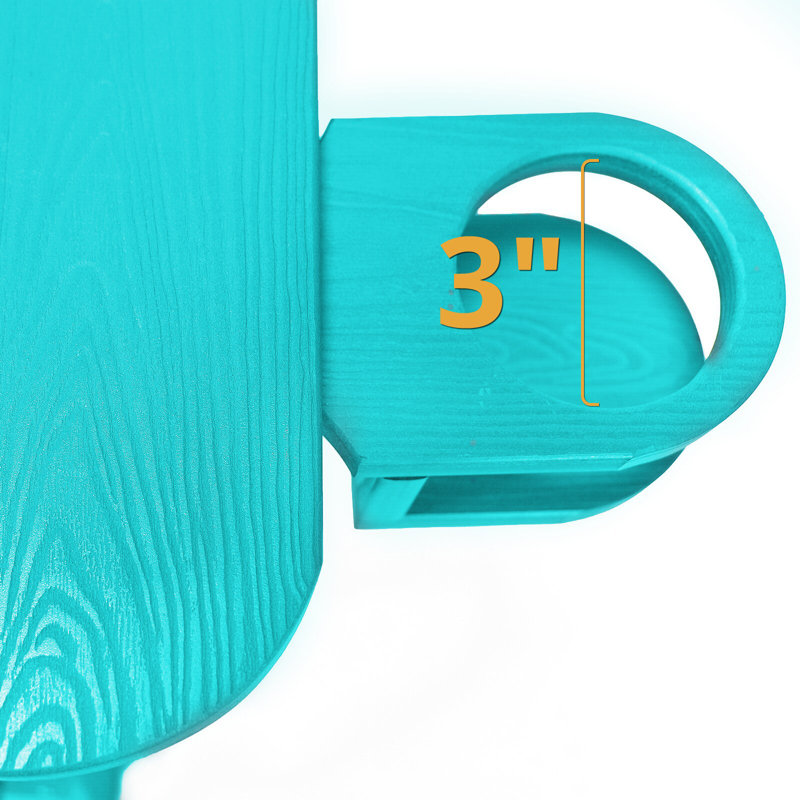 Chaise Adirondack en plastique Hackneyville, Aruba