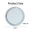 Miroir rond en cristal 33,46 "(85Cm)