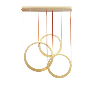 Binstead 3 - Light Dimmable LED Geometric Chandelier