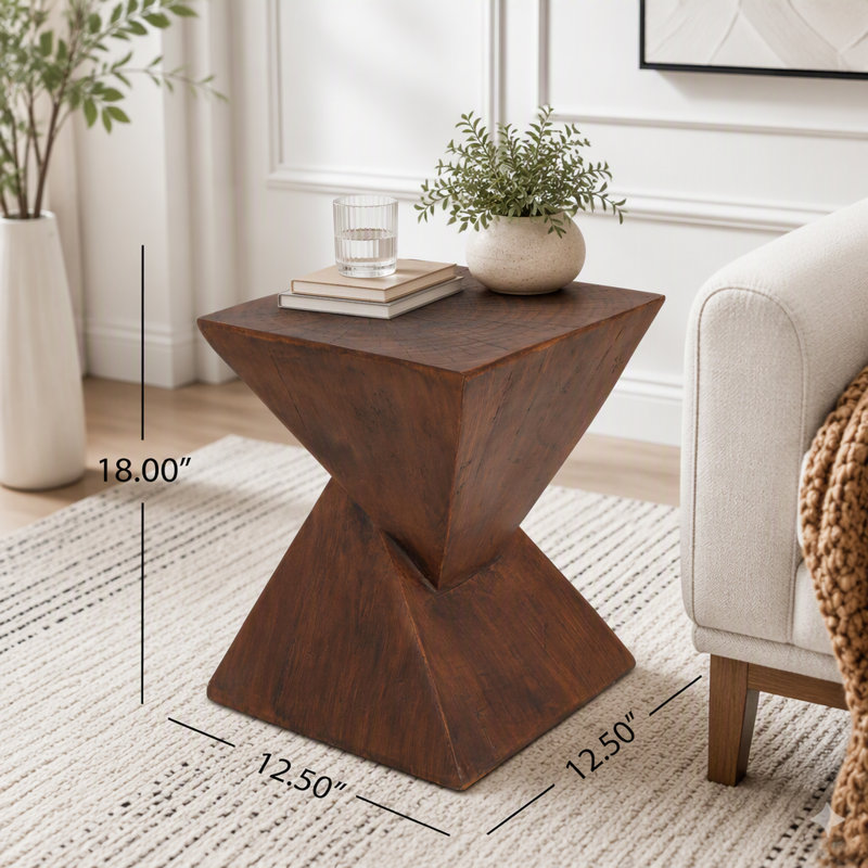 Table d'appoint moderne, Marron foncé