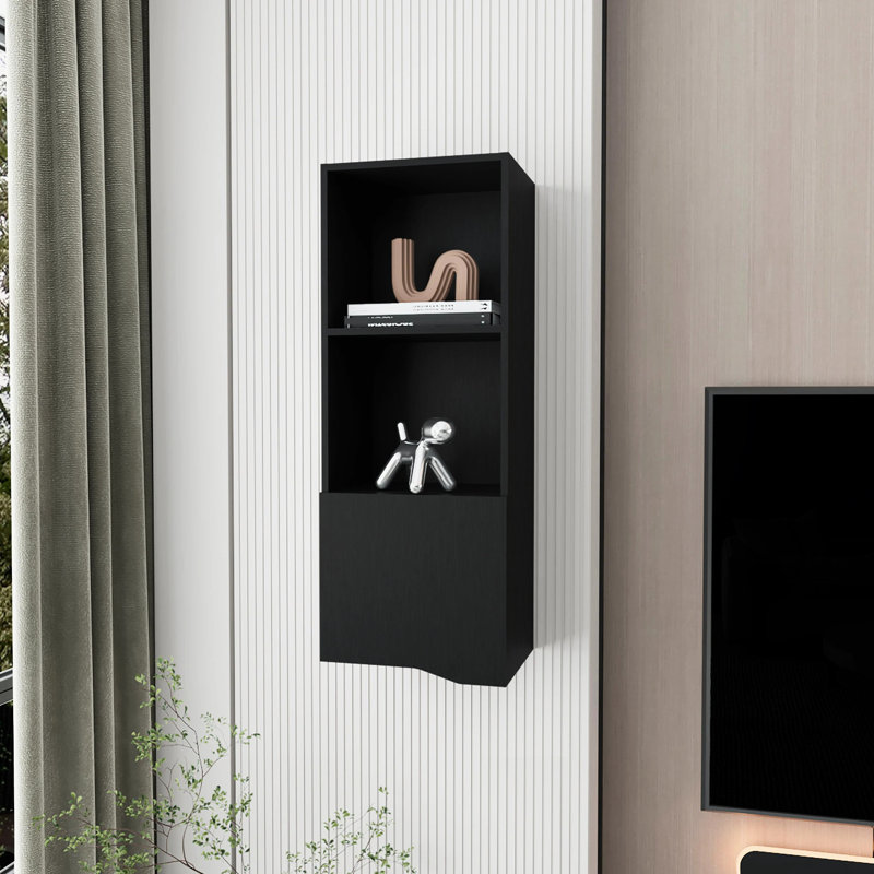 Black Wall Cabinet For Storage - Adding A Modern Touch To Home In Organizing, Black