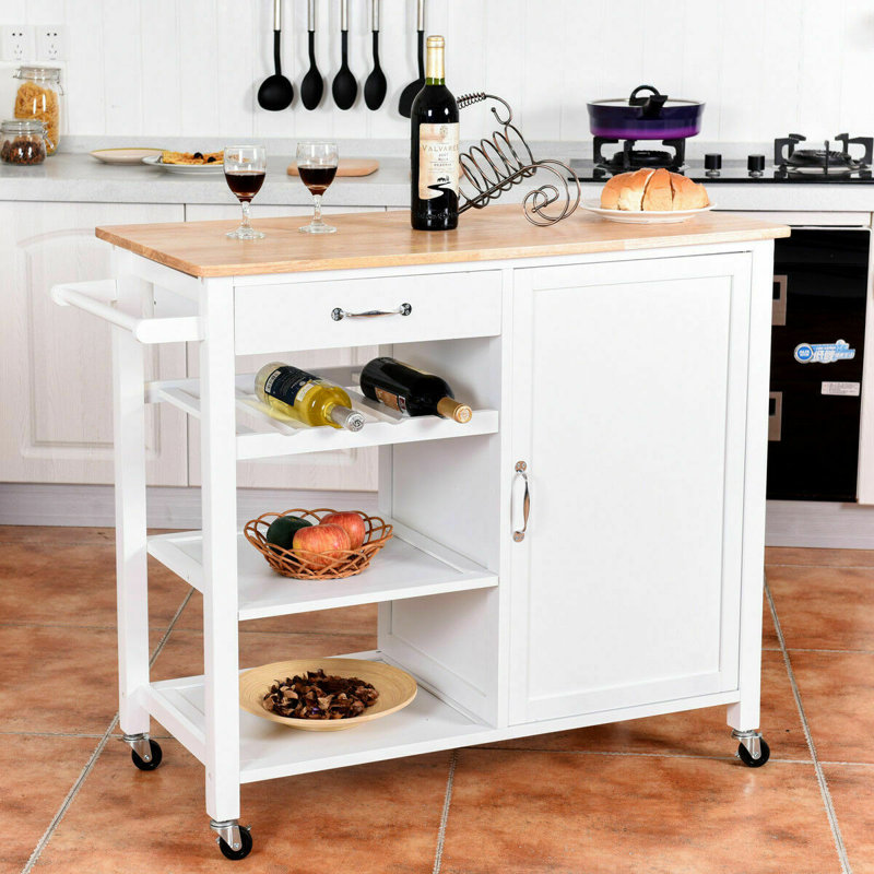 Chariot de cuisine en bois massif Gresham