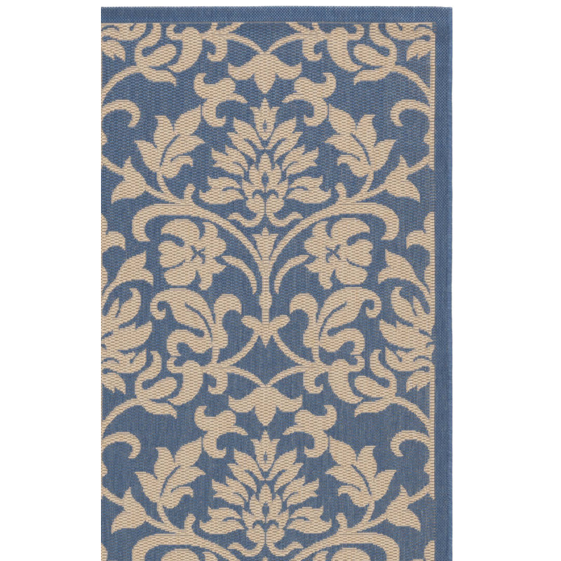 Davonia Performance Floral / Flower Indoor/Outdoor Area Rug, Rectangle 7'10" x 11'