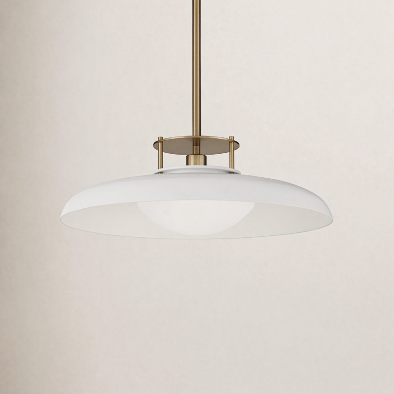 Chessa 1-Light Pendant in White, White, White