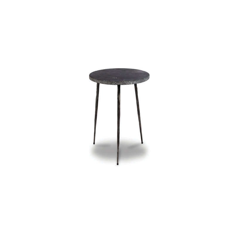 Kaii End Table, Black Marble