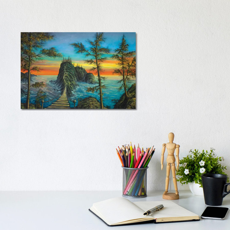 The Mysterious Island 1 Piece Wall Art on Canvas, 20.32 cm H x 30.48 cm W, Wrapped Canvas