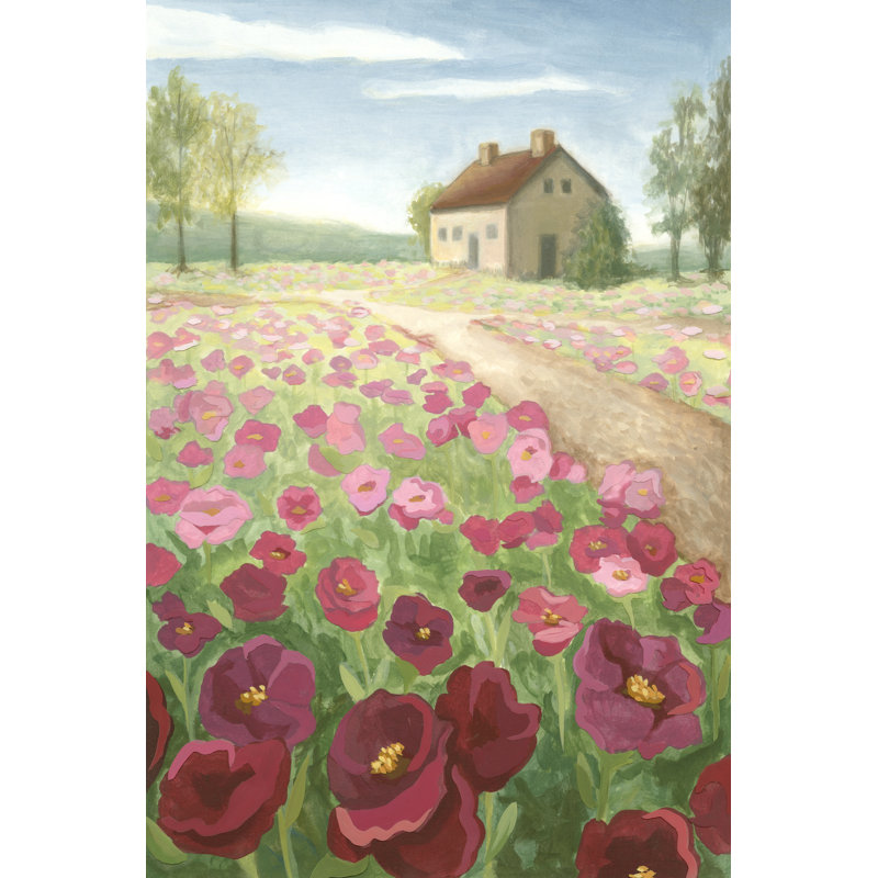 Rose, prairie, H 36 po x l 24 po x P 1,25 po