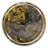 Gold and Gray Nature Marble - Glam wall clock-50581829