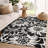 Premium Machine Washable Dream Shag ADS551 Floral Rug-929752008-929752014