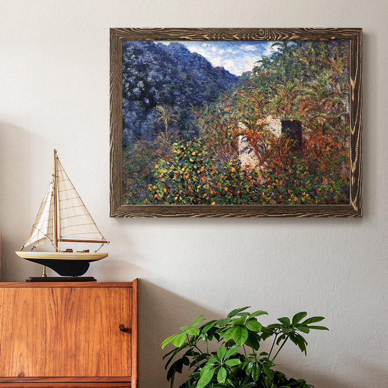 The Valley Of Sasso, Blue Effect, 1884, reproduction d'art sur toile, Noyer, H 18 po x l 26 po x P 1,5 po