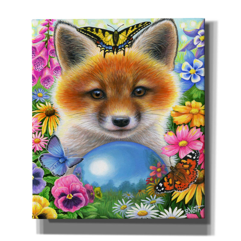«Gazing In The Garden» par Bridget Voth, H 30 po x l 26 po x P 1,5 po