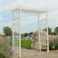 57'' W x 28'' D Polyvinyl Chloride (PVC) Arbour in White-87330330