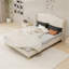 Lit luxueux rembourré en velours avec structure robuste et tête de lit capitonnée pour plus de confort et de style-267972653-267973586