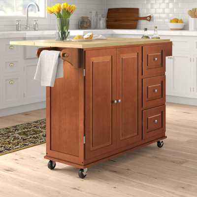 Orton 53.75 " W Kitchen Cart