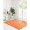 Tapis orange en laine touffeté à la main orange, motif vibrant et élégant pour ajouter une touche audacieuse de style contemporain à votre salon, chambre à coucher, bureau ou maison