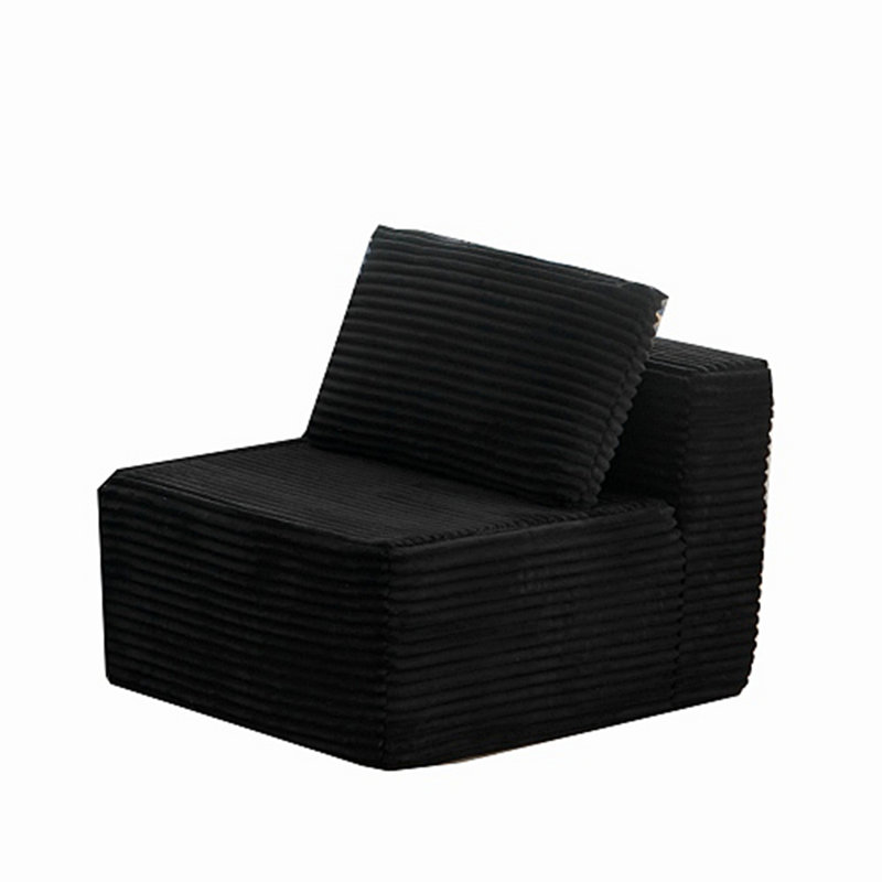 Canapé modulaire simple pour salon, Noir