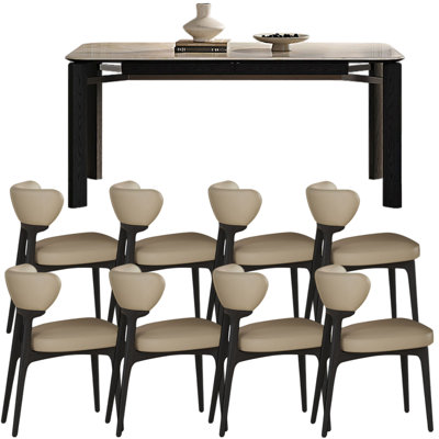 French luxury style rectangular dining table sets