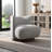 Lisa  Gray Tweed Accent Chair