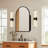 Hogsett Surface-mounted/Recessed Arch Bathroom Medicine Cabinet with Mirror with Adjustable Shelf-828371523
