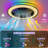 18 Inch Ceiling Fan With RGB Light Remote, Smart LED Ceiling Fans With Remote/App Control