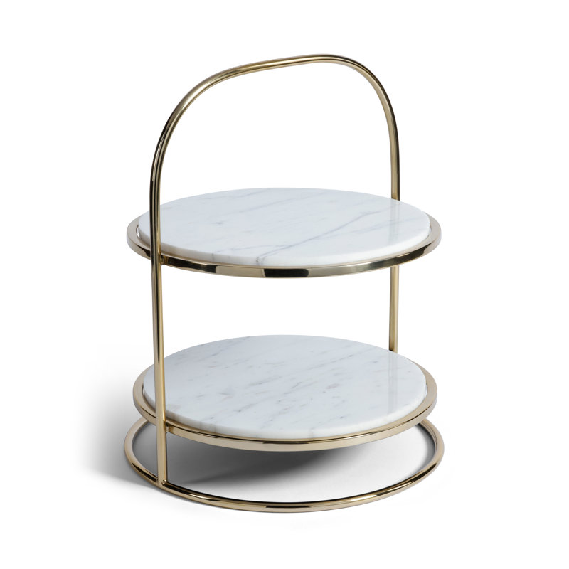 Présentoir à gâteaux 2 niveaux Elegant