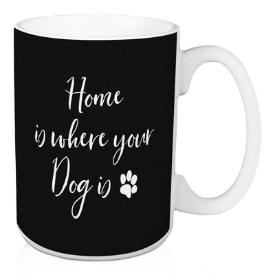 La maison est l’endroit où votre chien est une tasse à café Orrell