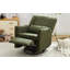 Fauteuil inclinable pivotant à bascule de 75 cm de large, avec dossier à oreilles, fauteuil à bascule, chaise berçante pour chambre d'enfant-314589066