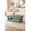 Table basse 40 "en bois récupéré - table de ferme rustique combinée turquoise | Bois massif, fait à la main, entièrement assemblé