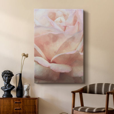 Soft Flower Petals I -Custom Wrapped Gallery Cavas
