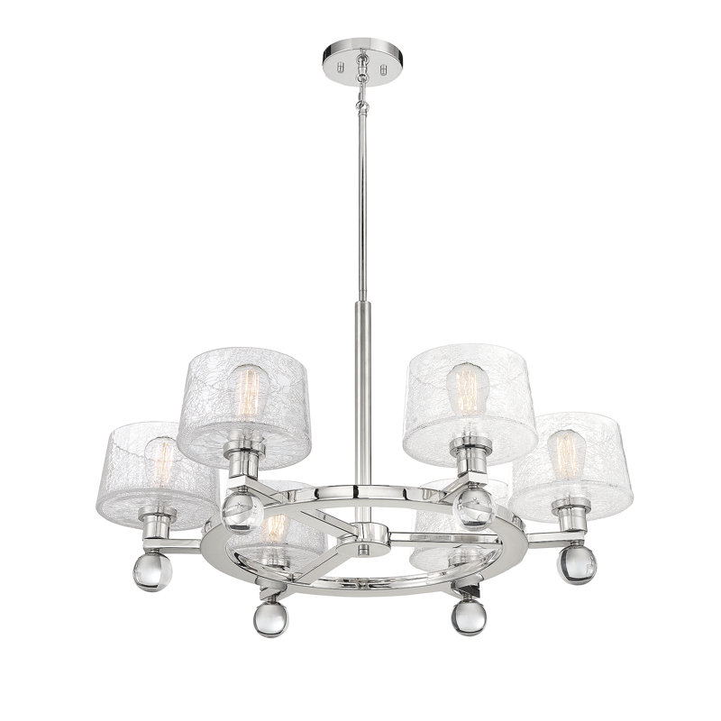 Lustre géométrique à 6 lumières Kirbyville, Nickel poli