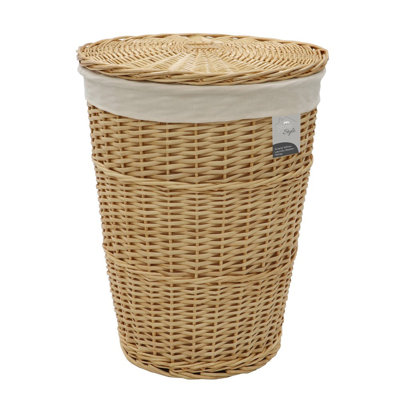 Hand Woven Wicker Laundry Hamper