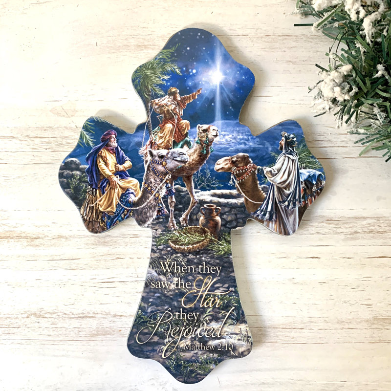 Croix en bois Wise Men