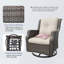 Chaise de patio pivotante avec coussins Nihat-1563835546