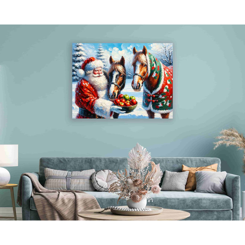 Sur toile, H 36 po x l 48 po x P 1,5 po