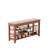100% solid wood front door shoe rack, closet solid wood shoe bench, load-bearing 550 pounds, entryway, hallway, hallway shoe rack with space for boots