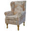 World Map Wingback Armchair