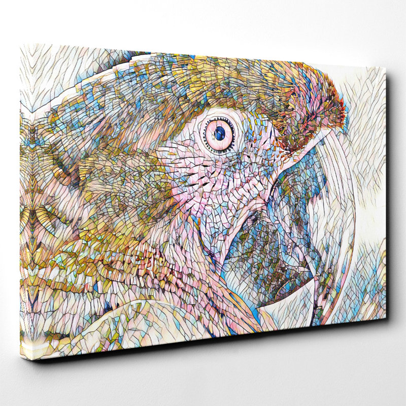 Macaw Parrot Bird - Wrapped Canvas, 50cm H x 76cm W