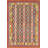 Geometric Kilim Reversible Wool Rug 4x6