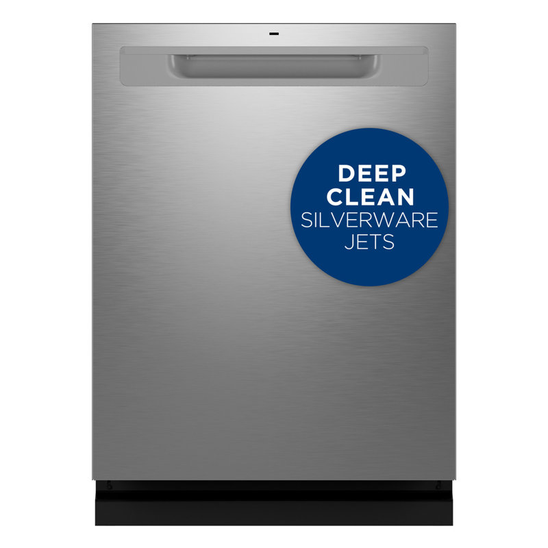 GE Appliances 24" 45 Decibel ENERGY STAR Certified Built-in Top Control Dishwasher with Adjustable Rack and Tall Tub